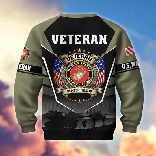 Premium US Veterans Sweatshirt ATTN130126, Gifts For US Veterans, Gifts On Father's Day, Veterans Day.