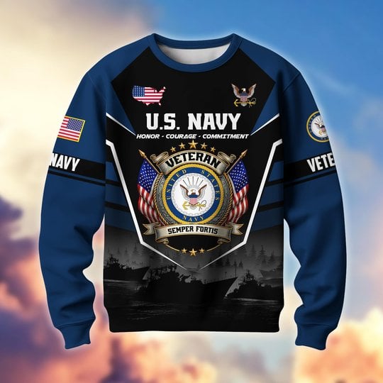 Premium US Veterans Sweatshirt ATTN130126, Gifts For US Veterans, Gifts On Father's Day, Veterans Day.
