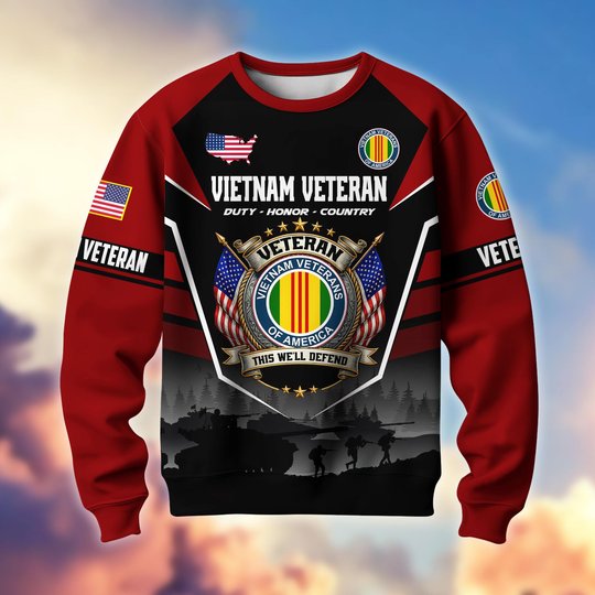 Premium US Veterans Sweatshirt ATTN130126, Gifts For US Veterans, Gifts On Father's Day, Veterans Day.