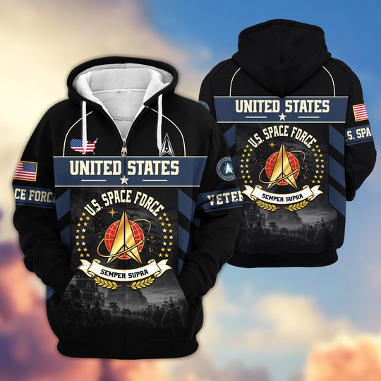Premium US Veteran Zip Up Hoodie BTTN221021, Gifts For US Veterans, Gifts For Veterans Day.