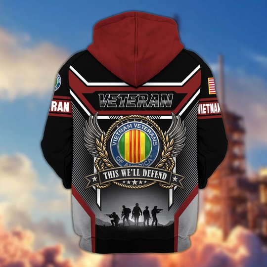 Premium US Veteran Zip Up Hoodie CPHN211011, Gifts For US Veterans, Gifts For Veterans Day.