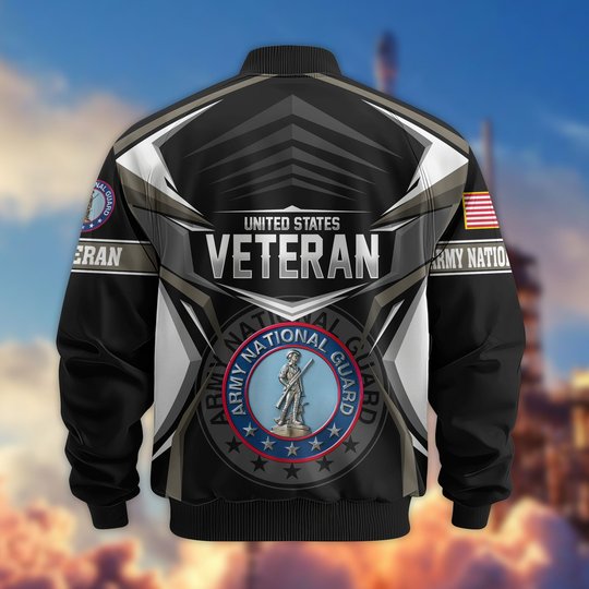 Premium US Veteran Bomber Jacket CPHN221011, Waterproof Windbreaker Coat, US Veteran Gift, Veterans Day Gift.