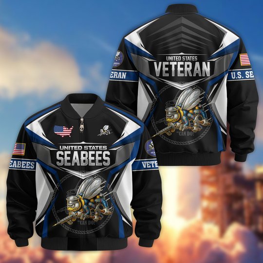 Premium US Veteran Bomber Jacket CPHN221011, Waterproof Windbreaker Coat, US Veteran Gift, Veterans Day Gift.