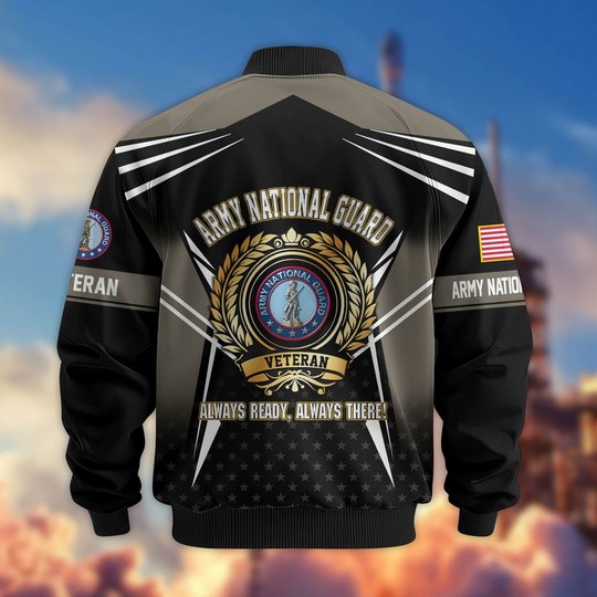 Premium US Veteran Bomber Jacket BTTN281021, Waterproof Windbreaker Coat, US Veteran Gift, Veterans Day Gift.