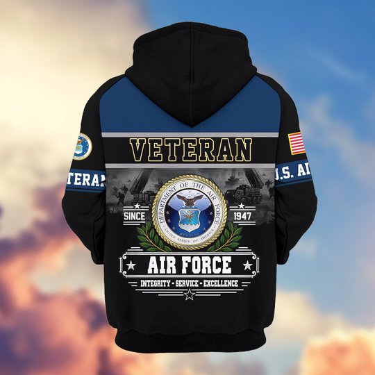 Premium US Veteran Zip Up Hoodie BTTN291021, Gifts For US Veterans, Gifts For Veterans Day.