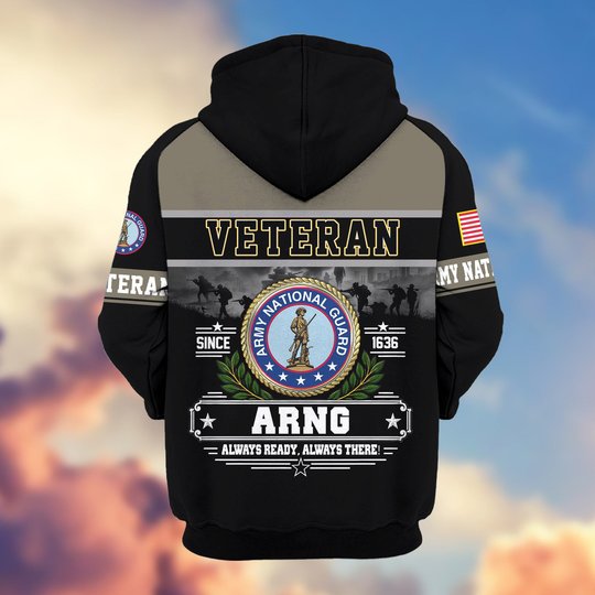 Premium US Veteran Zip Up Hoodie BTTN291021, Gifts For US Veterans, Gifts For Veterans Day.