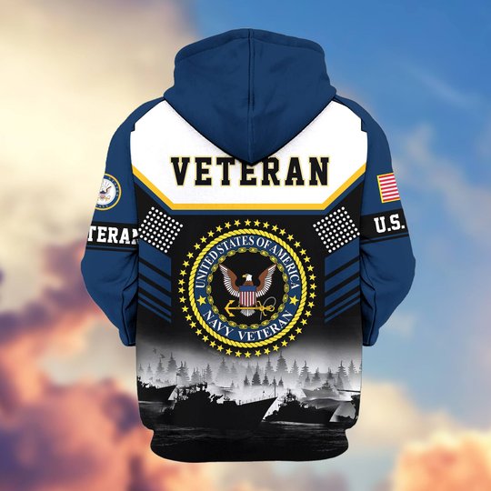 Premium US Veteran Zip Up Hoodie BTTN291022, Gifts For US Veterans, Gifts For Veterans Day.