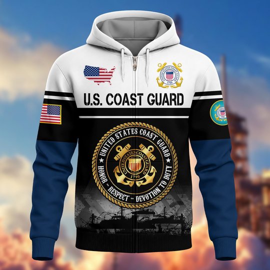 Premium US Woman Veteran Zip Up Hoodie DPVC301001, Gifts For US Woman Veterans, Gifts For Veterans Day.