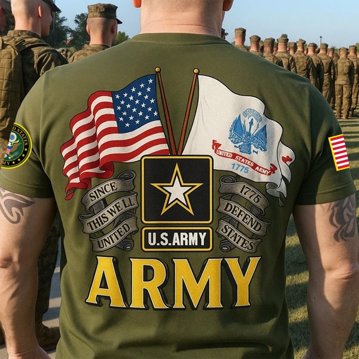 Premium 250th Anniversary Of The Army T-Shirt VPVC930189, Gifts For Army Veteran, Gifts On Father's Day, Veterans Day.