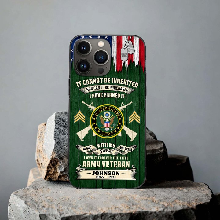 Premium Custom US Army Phone Case VPVC507671, Gifts For Army Veteran, Best Gifts On Father's Day, Veterans Day.
