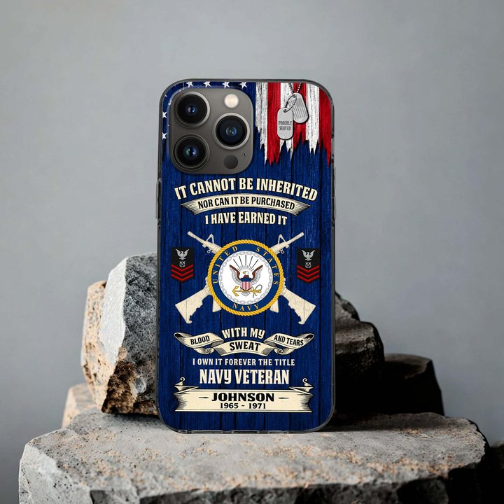 Premium Custom US Navy Phone Case VPVC507672, Gifts For Navy Veteran, Best Gifts On Father's Day, Veterans Day.