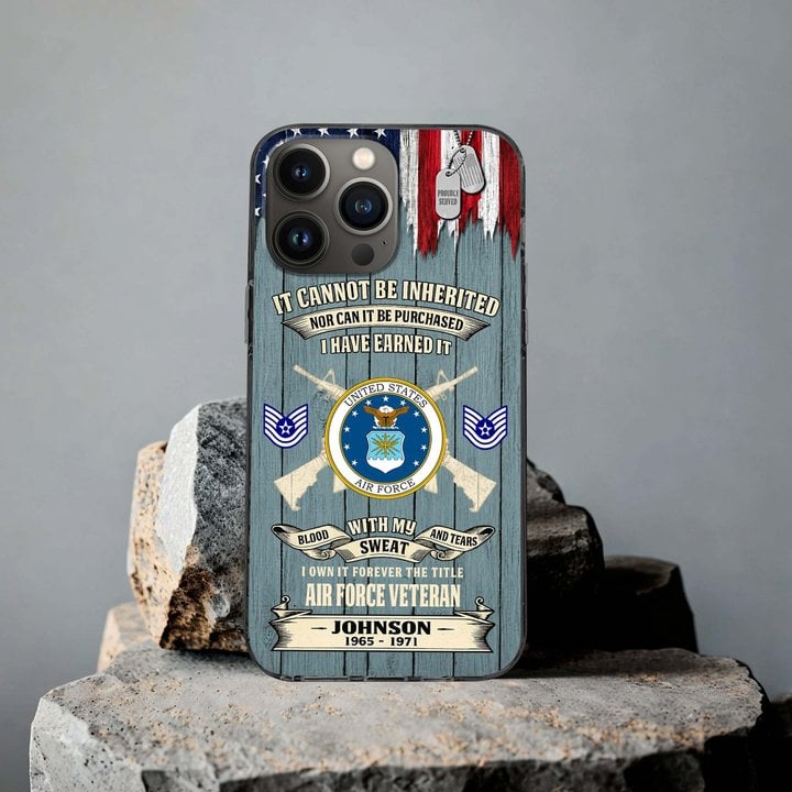 Premium Custom USAF Phone Case VPVC507674, Gifts For Air Force Veteran, Best Gifts On Father's Day, Veterans Day.