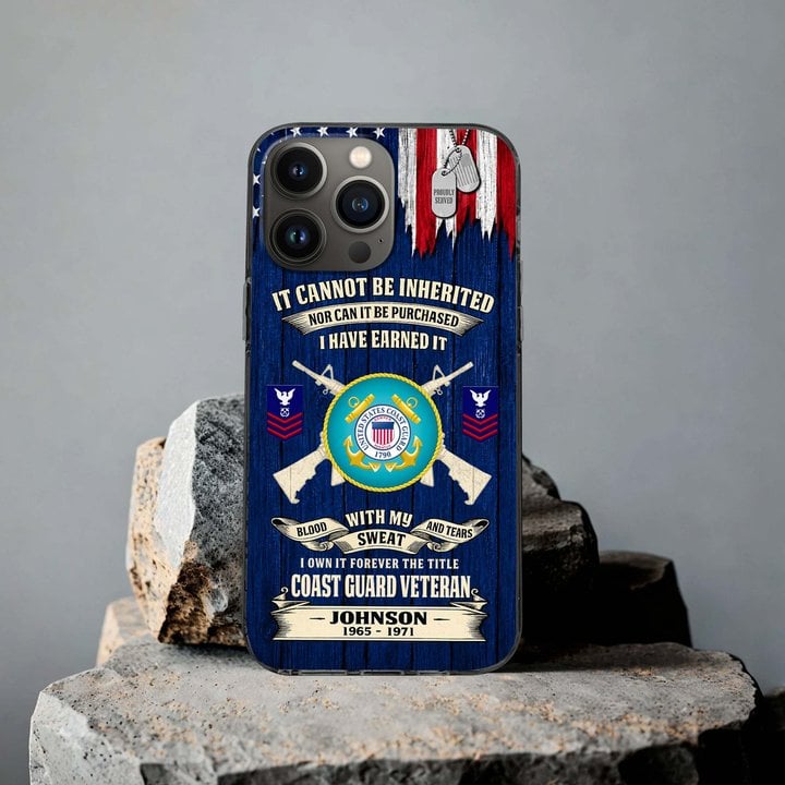 Premium Custom USCG Phone Case VPVC507675, Gifts For Coast Guard Veteran, Best Gifts On Father's Day, Veterans Day.