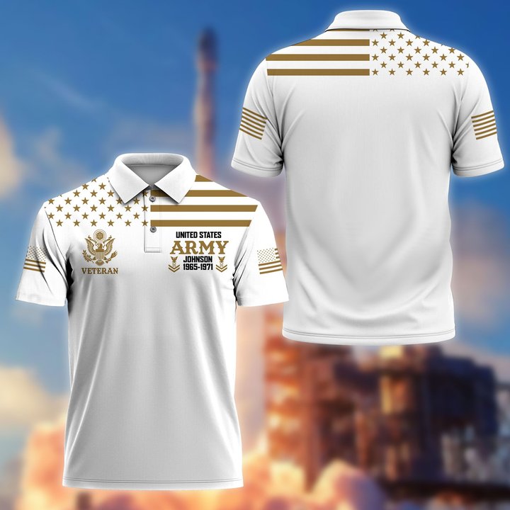 Premium Custom US Veteran Polo Shirt DPVC311010