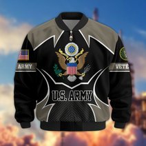 Premium US Veterans Bomber Jacket BPHN270811, Gifts For US Veterans, Gifts On Father's Day, Veterans Day.