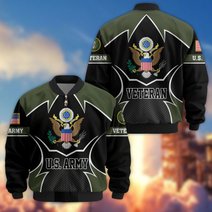 Premium US Veterans Bomber Jacket BPHN270811, Gifts For US Veterans, Gifts On Father's Day, Veterans Day.