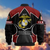 Premium US Veterans Bomber Jacket BPHN270811, Gifts For US Veterans, Gifts On Father's Day, Veterans Day.