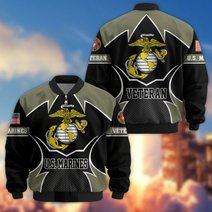 Premium US Veterans Bomber Jacket BPHN270811, Gifts For US Veterans, Gifts On Father's Day, Veterans Day.