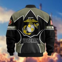Premium US Veterans Bomber Jacket BPHN270811, Gifts For US Veterans, Gifts On Father's Day, Veterans Day.