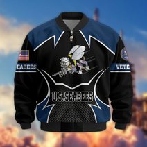 Premium US Veterans Bomber Jacket BPHN270811, Gifts For US Veterans, Gifts On Father's Day, Veterans Day.
