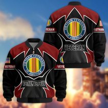 Premium US Veterans Bomber Jacket BPHN270811, Gifts For US Veterans, Gifts On Father's Day, Veterans Day.
