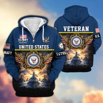 Premium US Veteran Zip Up Hoodie BTTN151021, Gifts For US Veterans, Gifts For Veterans Day.