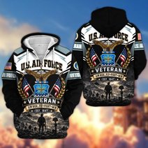 Premium US Veteran Zip Up Hoodie CPHN151011, Gifts For US Veterans, Gifts For Veterans Day.