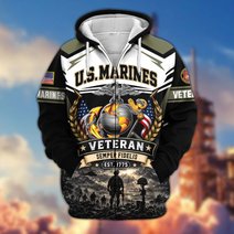 Premium US Veteran Zip Up Hoodie CPHN151011, Gifts For US Veterans, Gifts For Veterans Day.