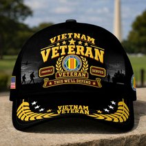 Premium US Veterans Baseball Hats BTTN191021, Gifts For US Veterans, Gifts For Veterans Day, Father's Day.