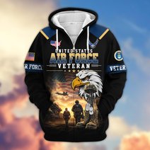 Premium US Veteran Zip Up Hoodie BTTN191022, Gifts For US Veterans, Gifts For Veterans Day.
