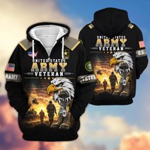 Premium US Veteran Zip Up Hoodie BTTN191022, Gifts For US Veterans, Gifts For Veterans Day.