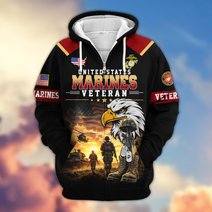 Premium US Veteran Zip Up Hoodie BTTN191022, Gifts For US Veterans, Gifts For Veterans Day.