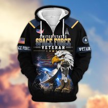 Premium US Veteran Zip Up Hoodie BTTN191022, Gifts For US Veterans, Gifts For Veterans Day.