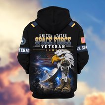 Premium US Veteran Zip Up Hoodie BTTN191022, Gifts For US Veterans, Gifts For Veterans Day.