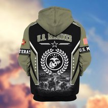 Premium US Veteran Zip Up Hoodie BTTN201021, Gifts For US Veterans, Gifts For Veterans Day.