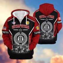 Premium US Veteran Zip Up Hoodie BTTN201021, Gifts For US Veterans, Gifts For Veterans Day.
