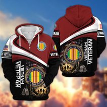 Premium US Veteran Zip Up Hoodie CPHN161011, Gifts For US Veterans, Gifts For Veterans Day.