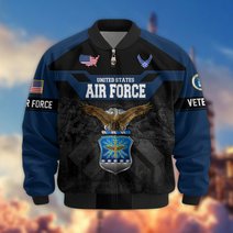 Premium US Veteran Bomber Jacket DPVC211001, Waterproof Windbreaker Coat, US Veteran Gift, Veterans Day Gift.