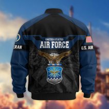 Premium US Veteran Bomber Jacket DPVC211001, Waterproof Windbreaker Coat, US Veteran Gift, Veterans Day Gift.