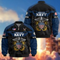 Premium US Veteran Bomber Jacket DPVC211001, Waterproof Windbreaker Coat, US Veteran Gift, Veterans Day Gift.