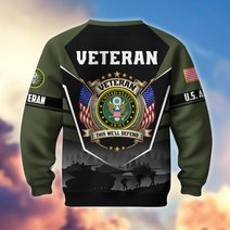Premium US Veterans Sweatshirt ATTN130126, Gifts For US Veterans, Gifts On Father's Day, Veterans Day.