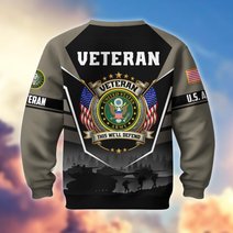 Premium US Veterans Sweatshirt ATTN130126, Gifts For US Veterans, Gifts On Father's Day, Veterans Day.