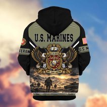 Premium US Veteran Zip Up Hoodie BTTN221023, Gifts For US Veterans, Gifts For Veterans Day.