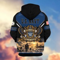 Premium US Veteran Zip Up Hoodie BTTN221023, Gifts For US Veterans, Gifts For Veterans Day.