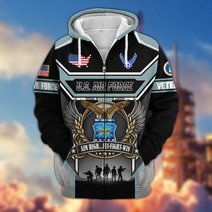 Premium US Veteran Zip Up Hoodie CPHN211011, Gifts For US Veterans, Gifts For Veterans Day.
