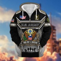 Premium US Veteran Zip Up Hoodie CPHN211011, Gifts For US Veterans, Gifts For Veterans Day.