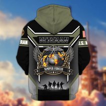 Premium US Veteran Zip Up Hoodie CPHN211011, Gifts For US Veterans, Gifts For Veterans Day.