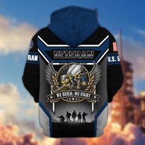 Premium US Veteran Zip Up Hoodie CPHN211011, Gifts For US Veterans, Gifts For Veterans Day.