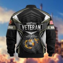 Premium US Veteran Bomber Jacket CPHN221011, Waterproof Windbreaker Coat, US Veteran Gift, Veterans Day Gift.