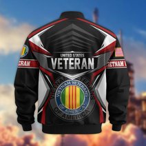 Premium US Veteran Bomber Jacket CPHN221011, Waterproof Windbreaker Coat, US Veteran Gift, Veterans Day Gift.